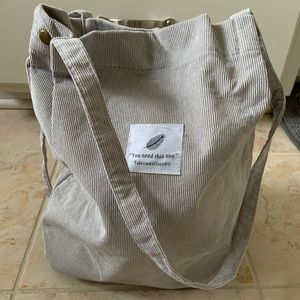 Corduroy purse/tote NWOT